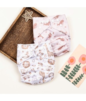 Happy Flute Custom Designs Baby Diapers Breathable Baby Pants Diaper Washable Pocket Diapers for Boys Girls