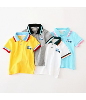 Custom Kids Clothing Manufacturers Clothes For Kids Polo Cotton T Shirt Clothing Wholesale Short-sleeve Kids Cloth For Boys