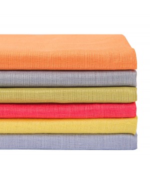Lightweight 100% Linen Fabric Clothing Pure Linen Fabric Colorful Prints Shirts Dresses Knitted Technique Boys Girls Home Use