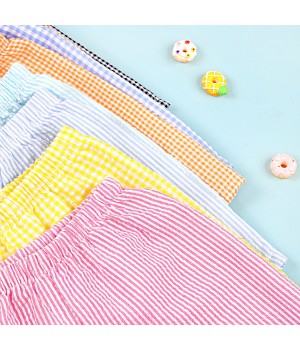 Wholesale Children Toddler Seersucker Shorts boys Summer Clothing Kids Lined Seersucker Cotton Trunk Shorts