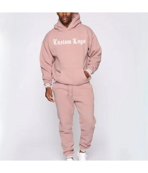 Heavyweight Sweatshirts French Terry Hoodie With No String Fleece Hoodie Cropped Hoodie Men set