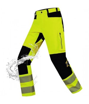 EN20471 Reflective work Coths Multi Pocket Hi Vis Trouser Work Wear Construction Pant For Man Safety Pant Hivis Stretch Workwear