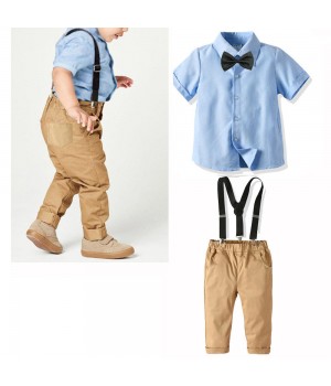 Hot Sale Baby Boy Dress Summer Suit New Born Outfits Toddler Boy Clothing Sets