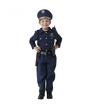 Police Costume And Cosplay Garment Suit Boy Makeup Dress Up Halloween Clothing Accessories Clothes Suit for Kids Dress