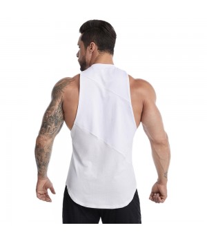 VIAMIL Customizable Summer Lightweight Quick Dry Gym Stringer Tank Top Men Workout Fitness Singlet Sport Wear Clothing