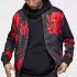 Rainbow Spray Wholesale Nylon Printing Floral Men Bomber Jacket