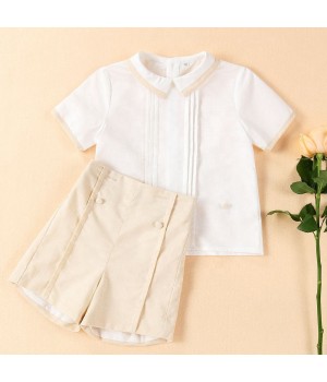 OEM ODM Customized Hand Made Embroidery Wholesale Manufacturer toddler boys clothing sets