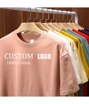 Wholesale 100% Cotton 190gsm 19 Colors Men Women Unisex Customizable Blank Casual T Shirt Men's T-shirt T Shirts T-shirts