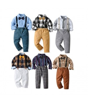 Cotton Casual and Formal Kids' Spring Clothing Sets for Boys - 2-Piece Suit