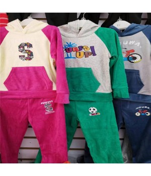 Cozy Kids Autumn Winter Sporty Hoodie and Dress Set for Boys and Girls, Customizable