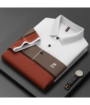 High Quality Custom Luxury Short Sleeve Polo Shirt With Elastic Collar For Men Business Plus Size Men's Embroidered Polo Shirts