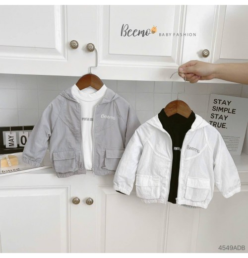Hot Trend Windbreaker Hooded Jacket for Baby Boys Winter Kids Clothes with Logo Printed Zip Closure Streetwear Style Hot Trend Windbreaker Hooded Jacket for Baby Boys Winter Kids Clothes with Logo Printed Zip Closure Streetwear Style